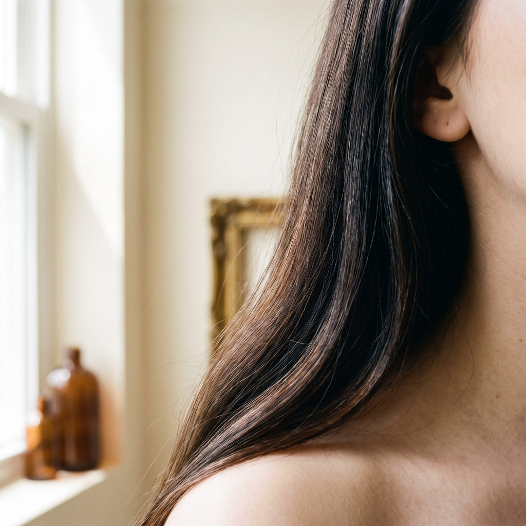 Healthy hair after using the toner