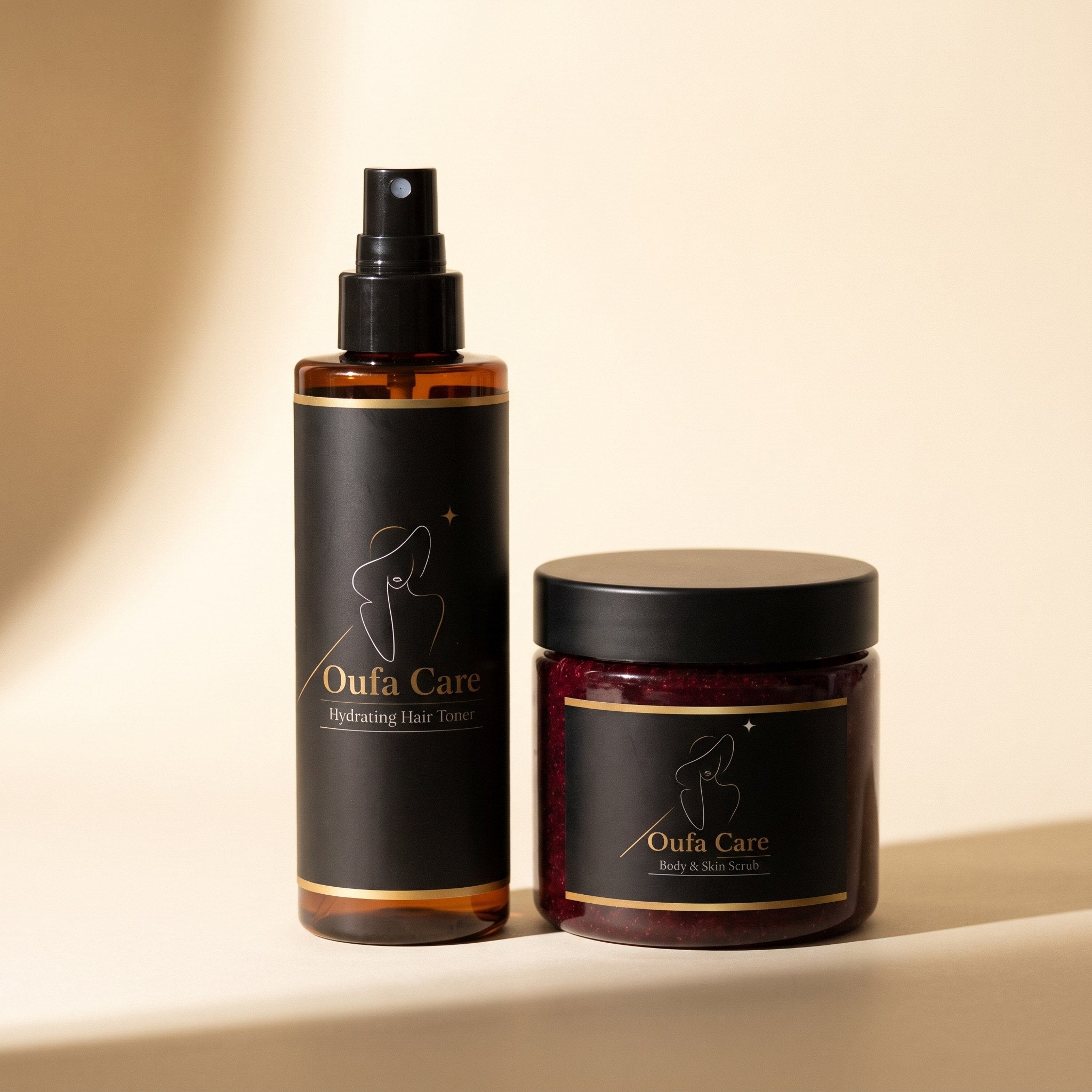 Oufa Care hair toner and scrub